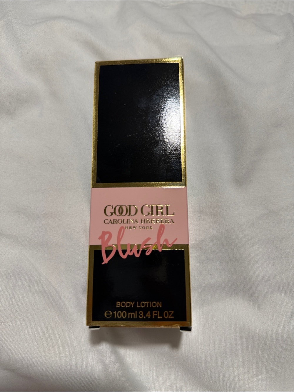 Carolina Herrera Good Girl Blush Body Lotion — Black & Pink Packaging